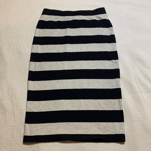 Divided pencil skirt